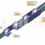 Цепь тяговая пластинчатая тип 3 исполнение 3 ГОСТ 588-81 :: Состоит из односторонних вилкообразных звеньев
