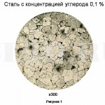 Доэвтектоидная сталь :: Чем выше концентрация углерода, тем меньшая площадь в поле зрения микроструктуры будет приходиться на долю феррита и большая - на долю перлита